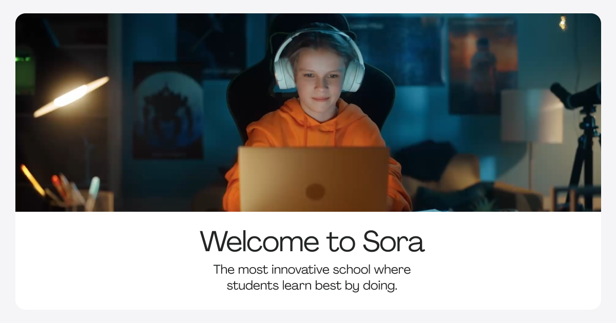 Sora Schools: Online Private Middle & High School